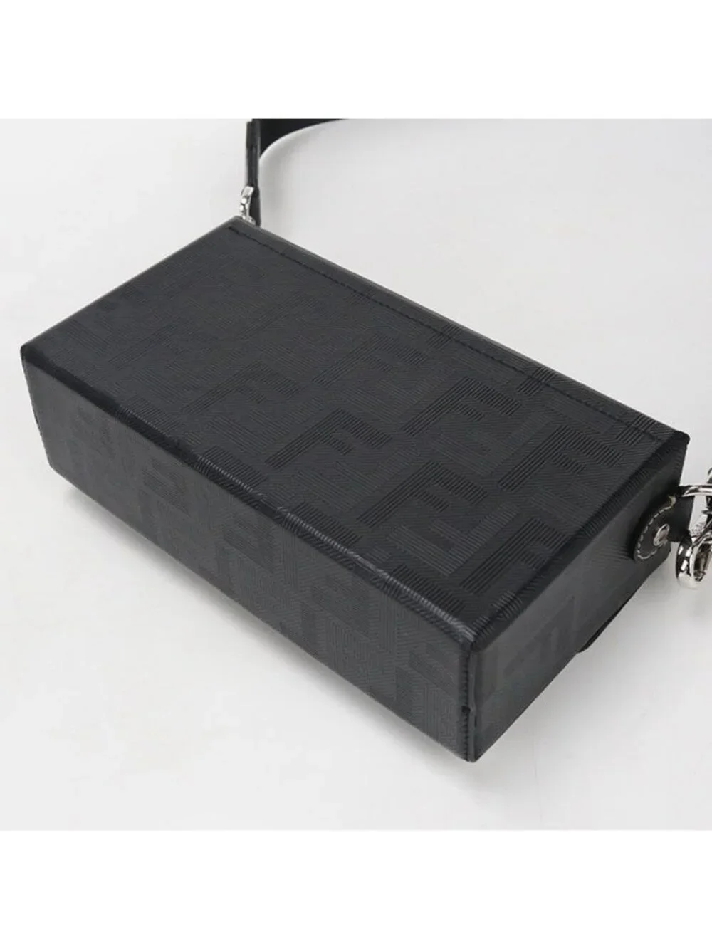 Fendi Soft Trunk Baguette Handbag Calf